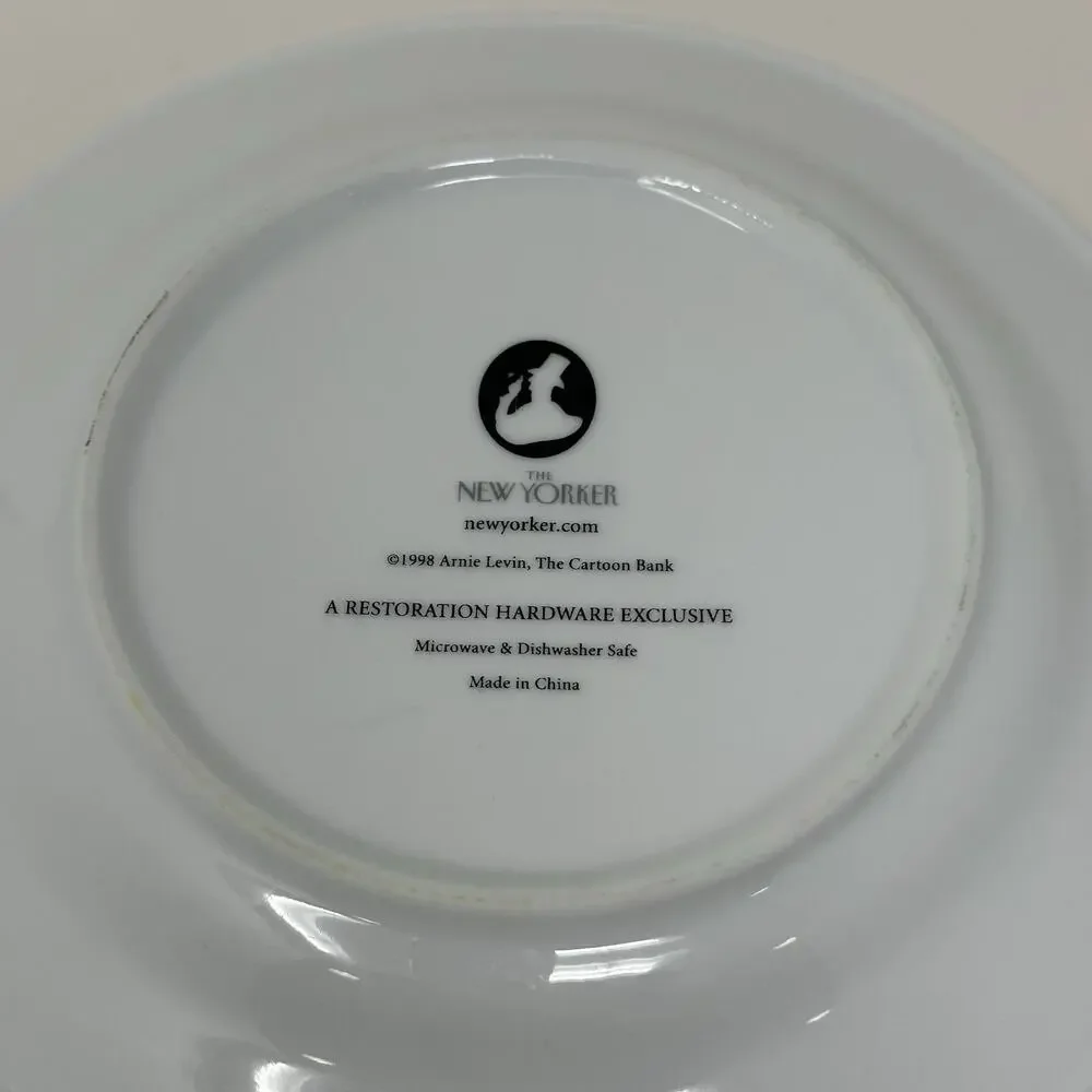 Restoration Hardware The New Yorker Humor “Might I Suggest the Most…..””8” Plate